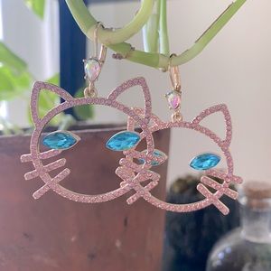 Betsy Johnson Cat Lady Earrings